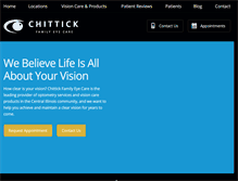 Tablet Screenshot of chittickeyecare.com